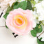 6ft Pink Artificial Silk Rose Hanging Flower Garland, Faux Vine - Linen Luxes