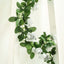 6ft Silver Artificial Silk Rose Garland UV Protected Flower Chain - Linen Luxes
