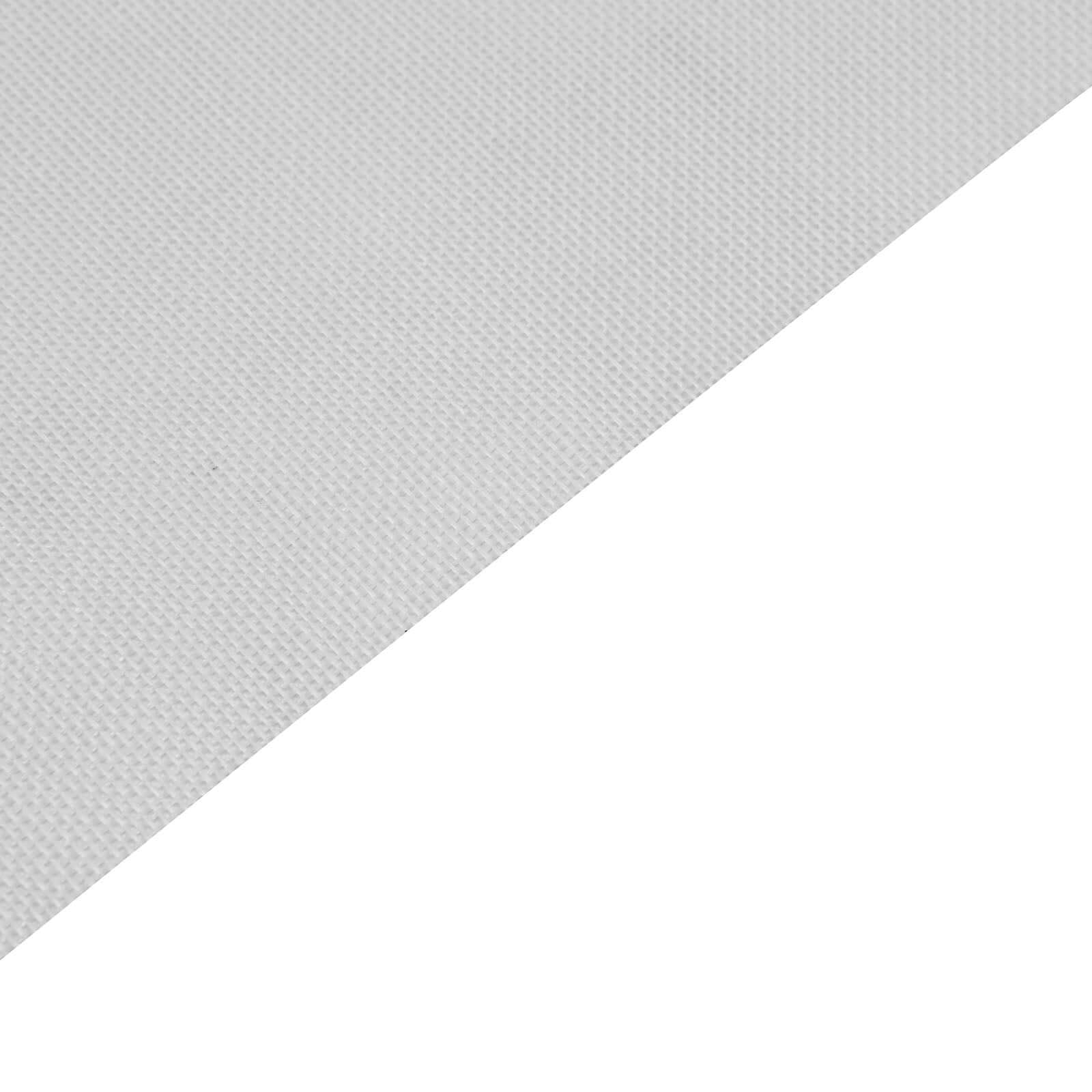 6"x10 Yards White Polyester Burlap Fabric Roll - Linen Luxes