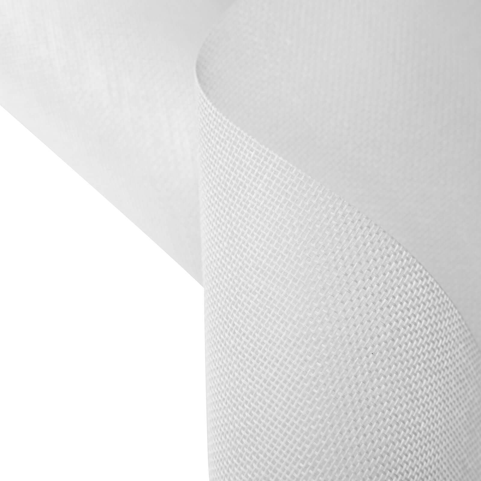 6"x10 Yards White Polyester Burlap Fabric Roll - Linen Luxes