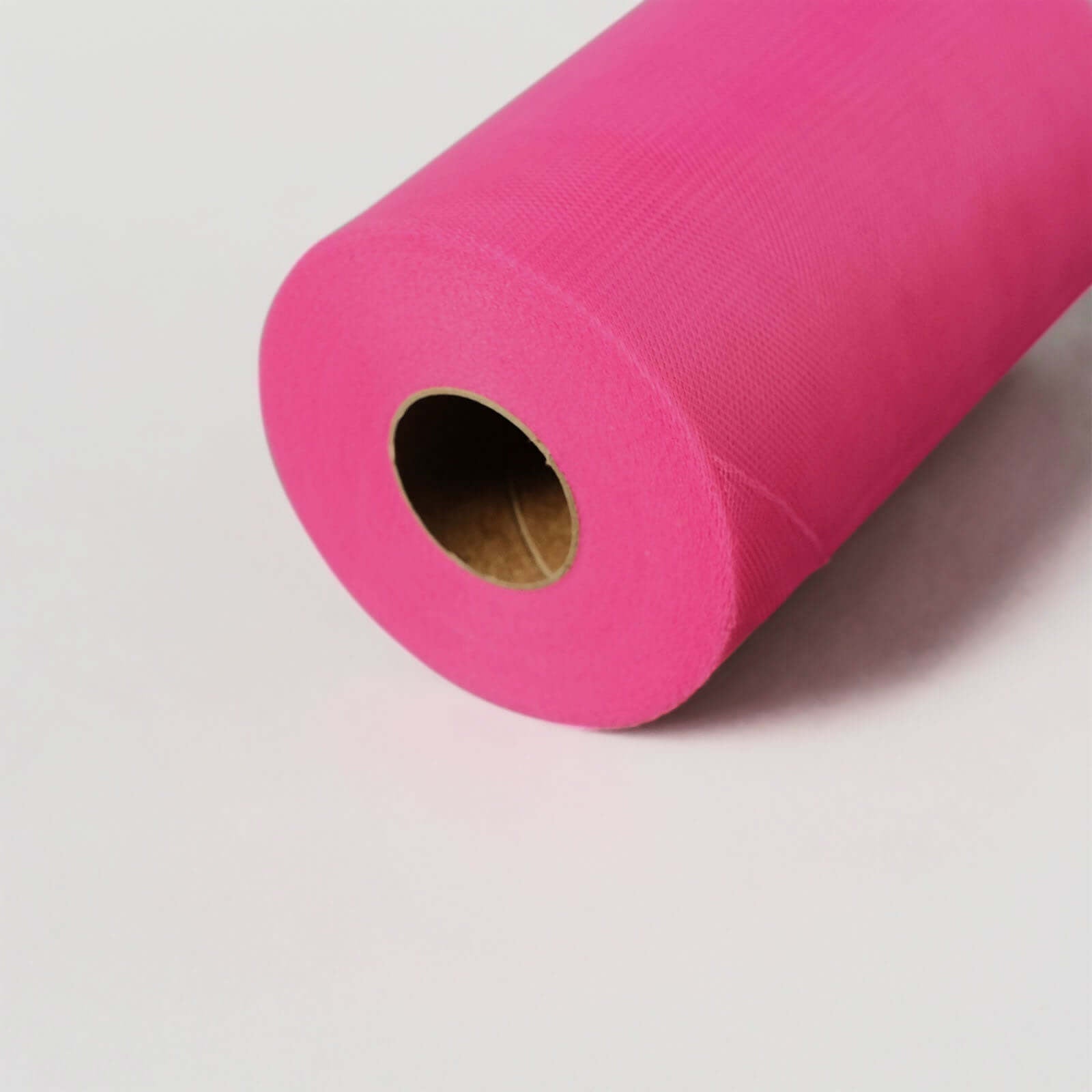 6"x100 Yards Fuchsia Tulle Fabric Bolt, Sheer Fabric Spool Roll For Crafts - Linen Luxes