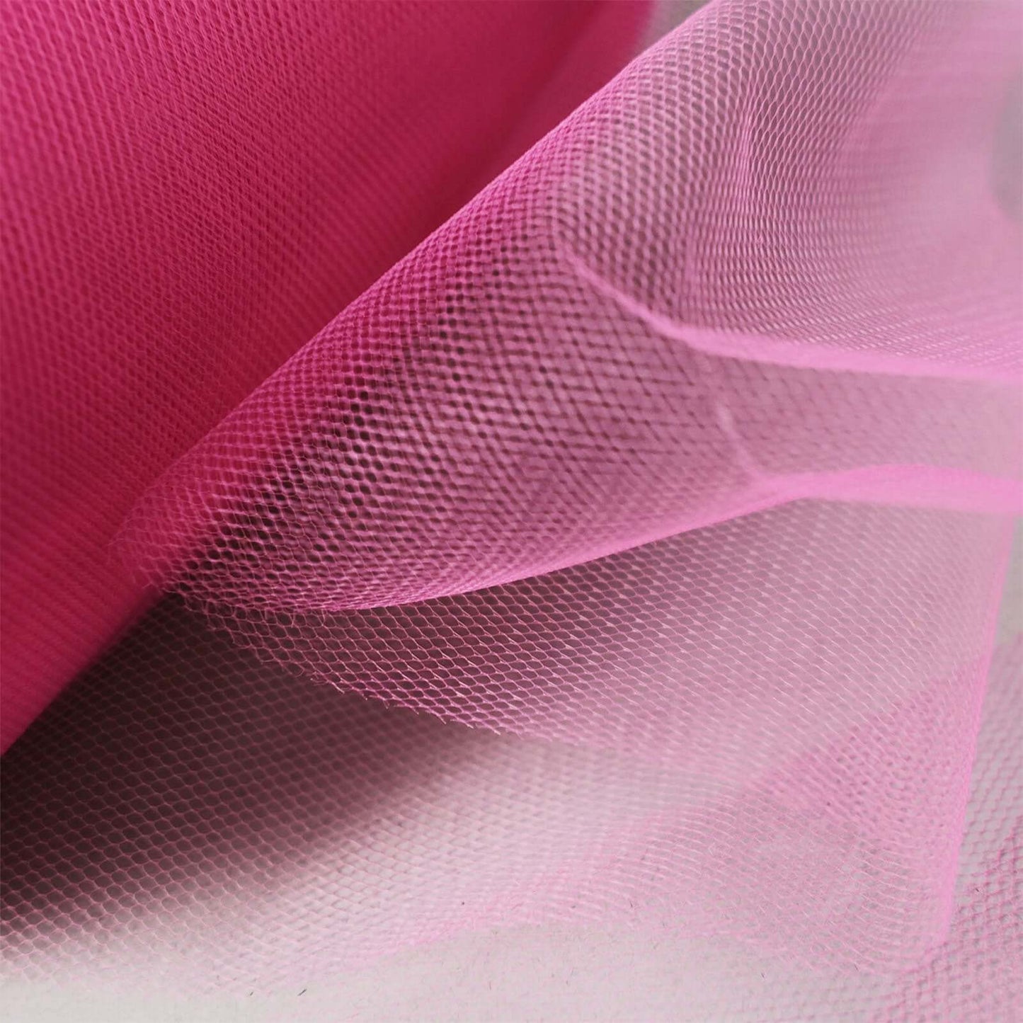 6"x100 Yards Fuchsia Tulle Fabric Bolt, Sheer Fabric Spool Roll For Crafts - Linen Luxes