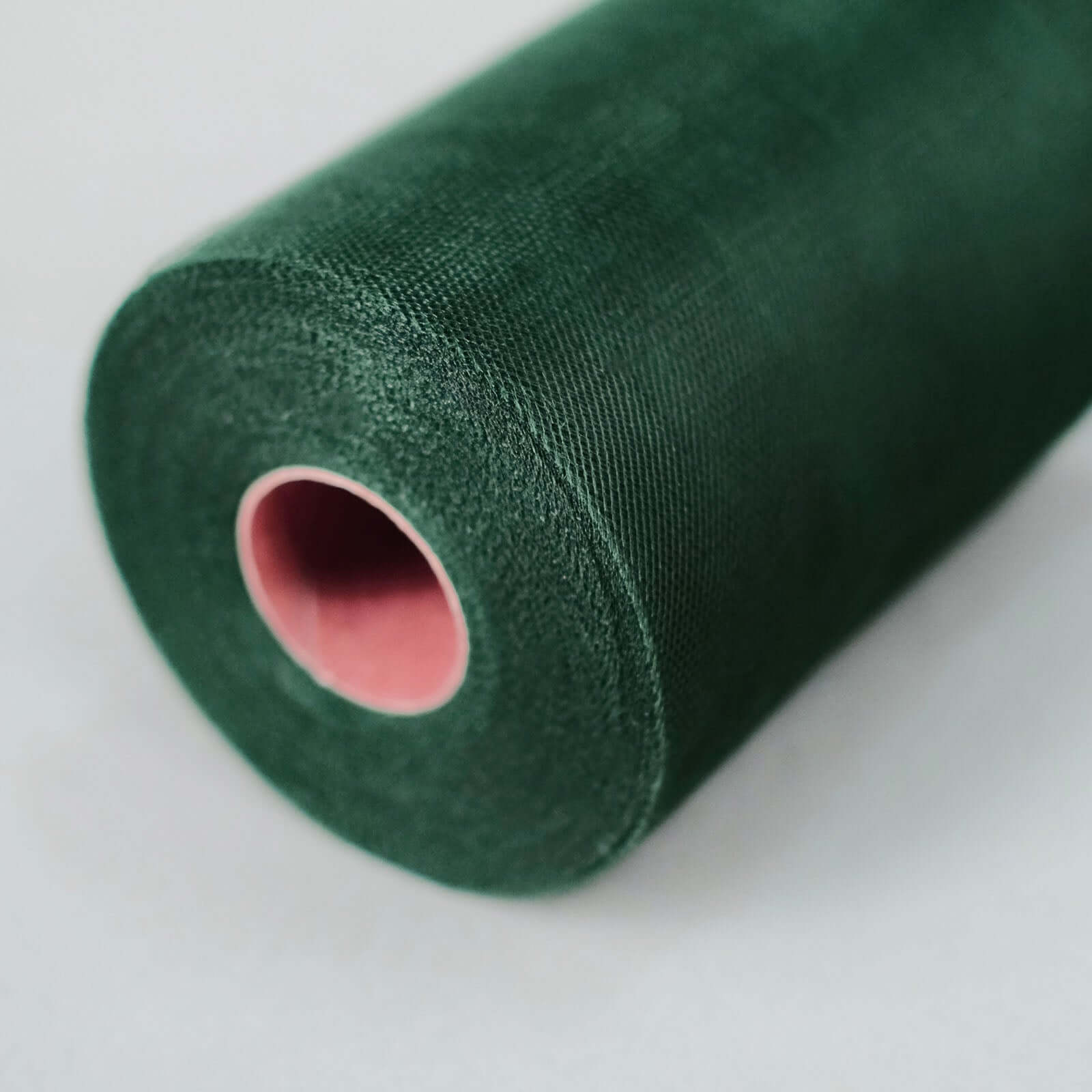6"x100 Yards Hunter Emerald Green Tulle Fabric Bolt, Sheer Fabric Spool Roll For Crafts - Linen Luxes