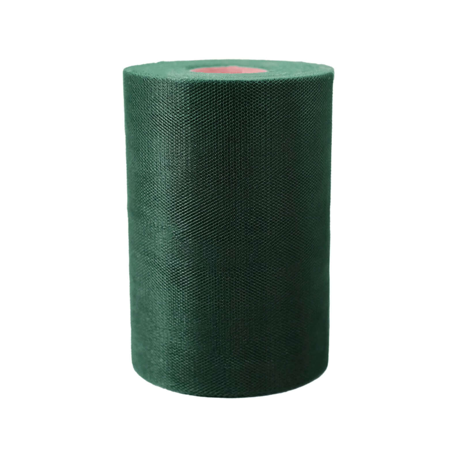 6"x100 Yards Hunter Emerald Green Tulle Fabric Bolt, Sheer Fabric Spool Roll For Crafts - Linen Luxes