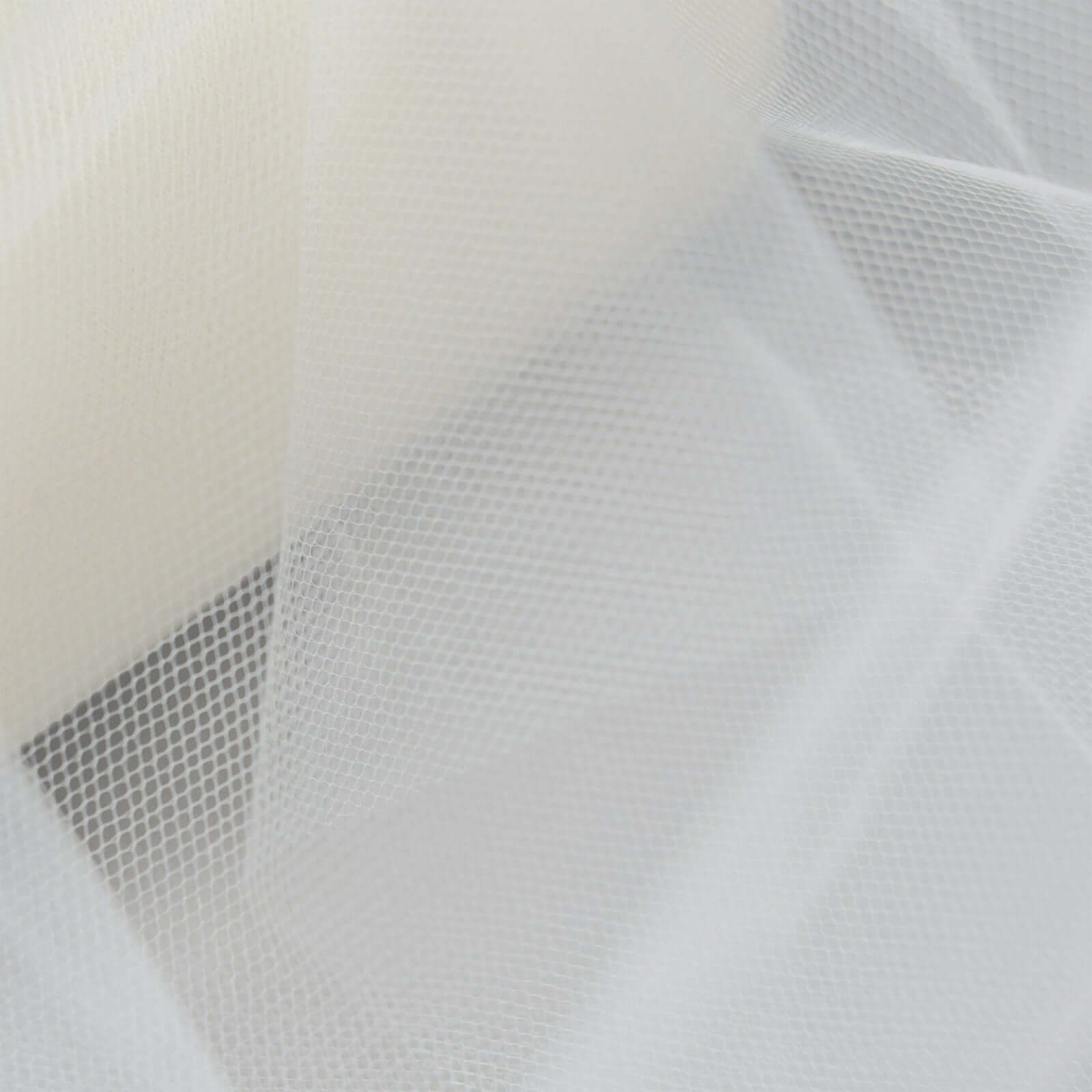 6"x100 Yards Ivory Tulle Fabric Bolt, Sheer Fabric Spool Roll For Crafts - Linen Luxes