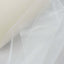 6"x100 Yards Ivory Tulle Fabric Bolt, Sheer Fabric Spool Roll For Crafts - Linen Luxes