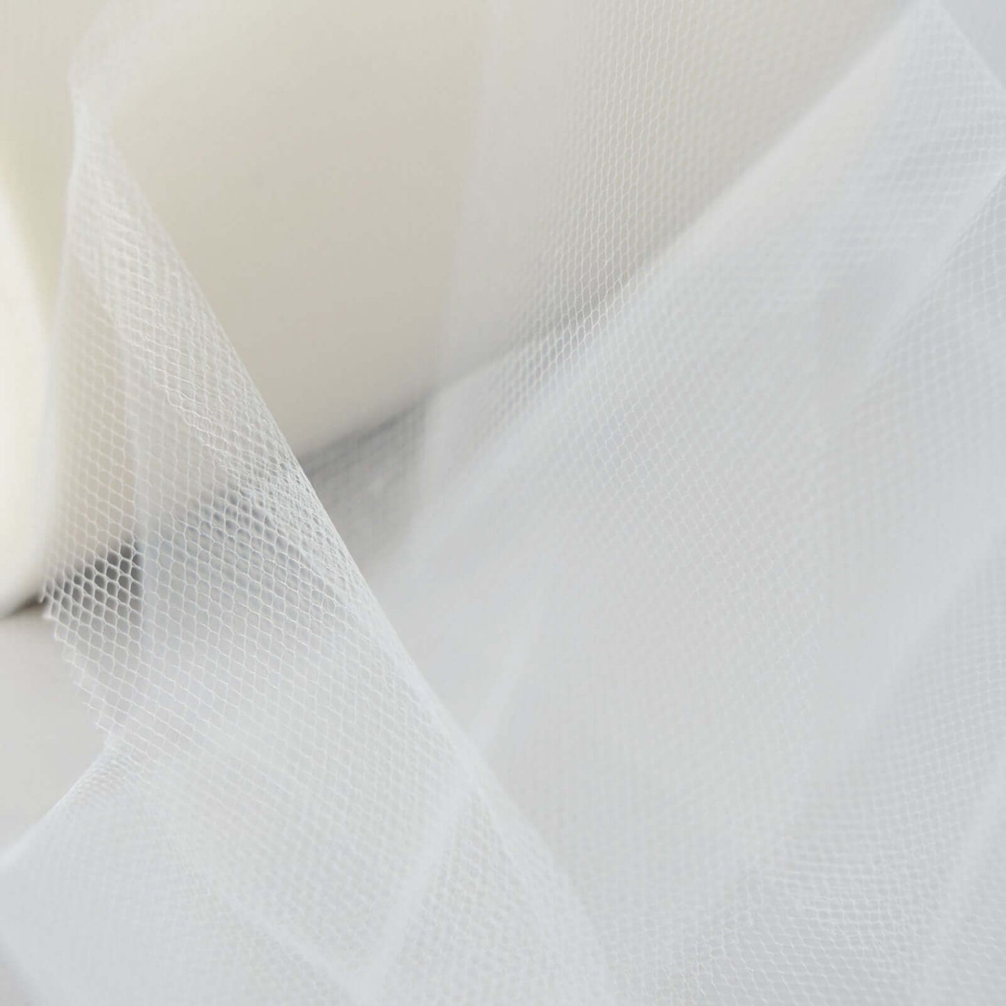 6"x100 Yards Ivory Tulle Fabric Bolt, Sheer Fabric Spool Roll For Crafts - Linen Luxes