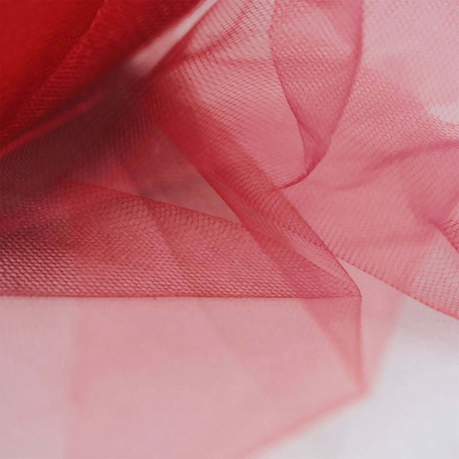 6"x100 Yards Red Tulle Fabric Bolt, Sheer Fabric Spool Roll For Crafts - Linen Luxes