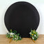 7.5ft Black Round Spandex Fit Party Backdrop Stand Cover