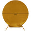 7.5ft Metallic Gold Soft Velvet Fitted Round Event Party Backdrop Cover