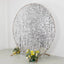 7.5ft Sparkly Silver Big Payette Sequin Wedding Arch Cover for Round Backdrop Stand