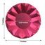 25-Pack Paper 7" Round Dessert Plates in Burgundy with Geometric Prism Rim - Disposable 400GSM Appetizer Salad Plates
