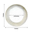 10-Pack Plastic 7" Round Dessert Plates in Clear with Gold Swirl Rim