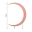 7.5ft Dusty Rose Spandex Crescent Moon Wedding Arch Cover, Custom Fitted Chiara Backdrop Stand Cover