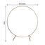 7.5ft Heavy Duty Gold Metal Round Wedding Arch Photo Backdrop Stand - Linen Luxes