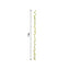 7ft 20 LED White Silk Rose Flower Garland Vine String Lights, Warm White Battery Operated