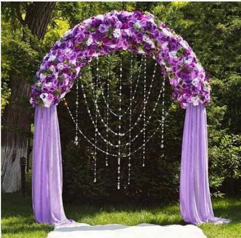 7ft Metal Wedding Arch, Flower Frame Arbor Backdrop Stand - Linen Luxes