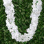 7ft White Artificial Silk Hydrangea Hanging Flower Garland Vine - Linen Luxes