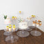 8 - Tier Acrylic Cake Stand Set Clear - Assorted Sizes for Buffet Party Tables - Linen Luxes
