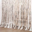 8ft Champagne Metallic Tinsel Foil Fringe Doorway Curtain Party Backdrop - Linen Luxes
