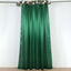 8ftx10ft Hunter Emerald Green Satin Event Curtain Drapes, Backdrop Event Panel