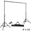 8ftX10ft Metal Adjustable Photography Backdrop Stand Kit and FREE Clips - Linen Luxes