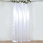 8ftx10ft White Satin Event Curtain Drapes, Backdrop Event Panel