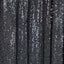 8ftx8ft Black Sequin Event Curtain Drapes, Backdrop Event Panel - Linen Luxes