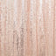 8ftx8ft Blush Sequin Event Curtain Drapes, Backdrop Event Panel - Linen Luxes