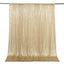 8ftx8ft Champagne Sequin Event Curtain Drapes, Backdrop Event Panel - Linen Luxes