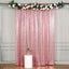 8ftx8ft Pink Sequin Event Curtain Drapes, Backdrop Event Panel - Linen Luxes