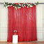 8ftx8ft Red Sequin Event Curtain Drapes, Backdrop Event Panel - Linen Luxes