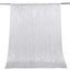 8ftx8ft Silver Sequin Event Curtain Drapes, Backdrop Event Panel - Linen Luxes
