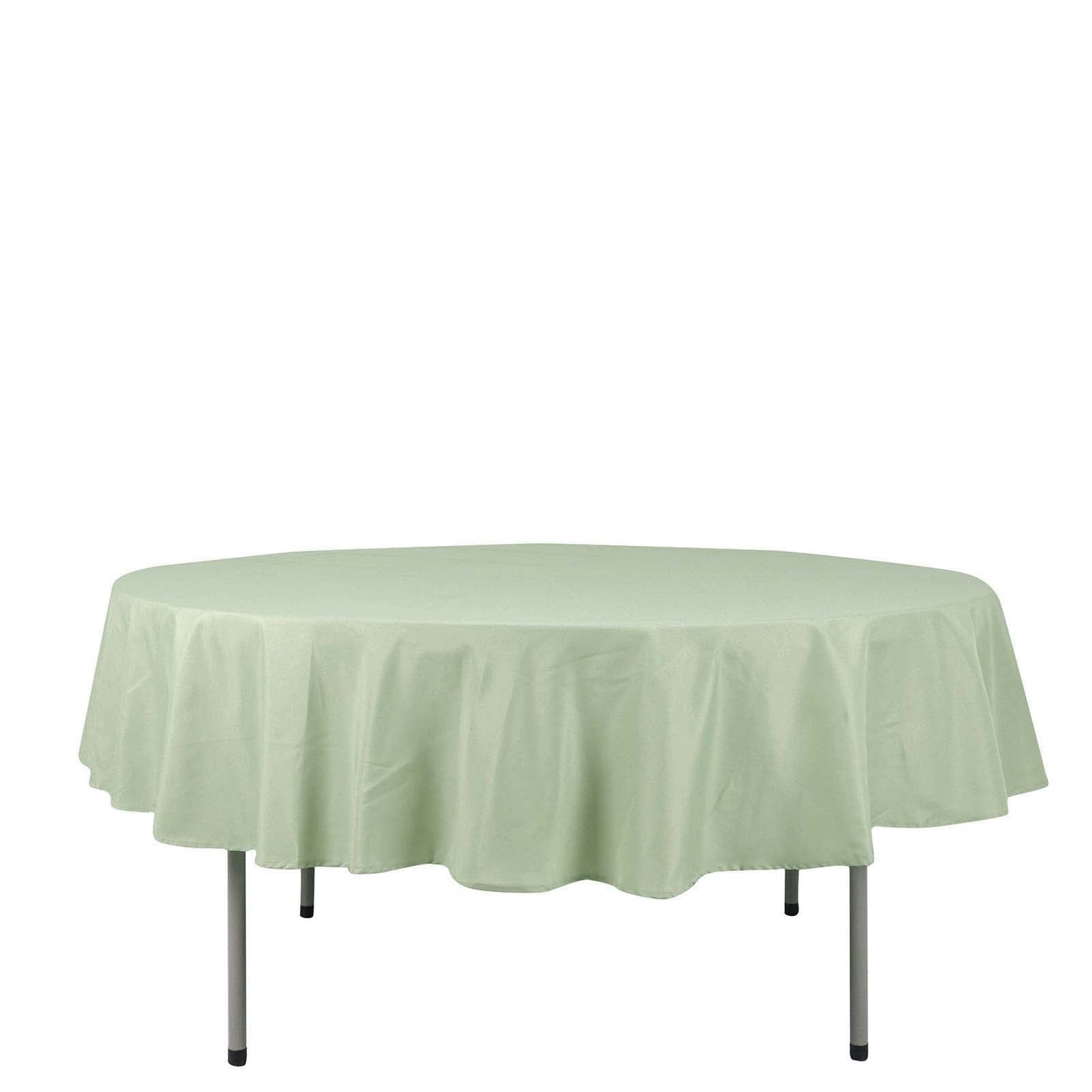 Polyester 90" Round Tablecloth Sage Green - Stain & Wrinkle-Resistant Table Cover