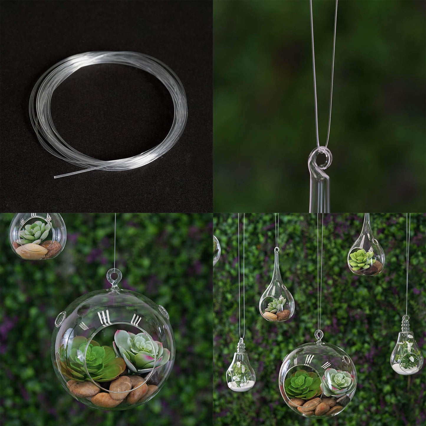 9ft Clear Plastic Craft Wire, Invisible Hanging Wire - Linen Luxes