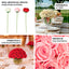 10 Pcs 12" Artificial Silk Roses - Red, Single Stem Rose for Flower Bouquet Arrangements