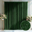 5ftx10ft Green Fringe Shag Polyester Event Drapery Panel, Minky Fabric Divider Backdrop Curtain