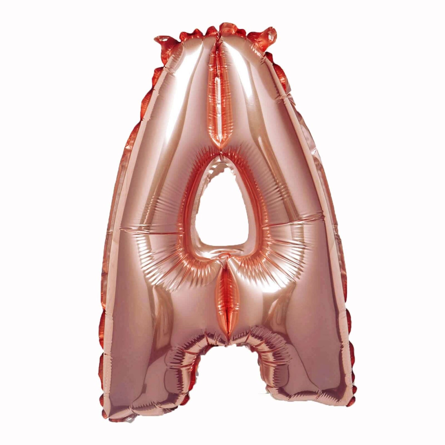 13" Rose Gold Letter Balloons, Metallic Mylar Foil Alphabet Balloons