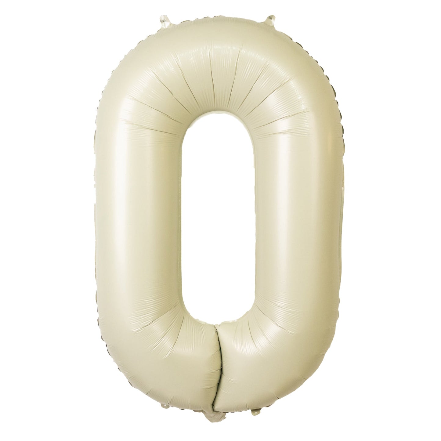 Matte Cream Number Balloons 0-9 â€“ 35inch Large Mylar Foil Balloons, Air or Helium Fill#whtbkgd