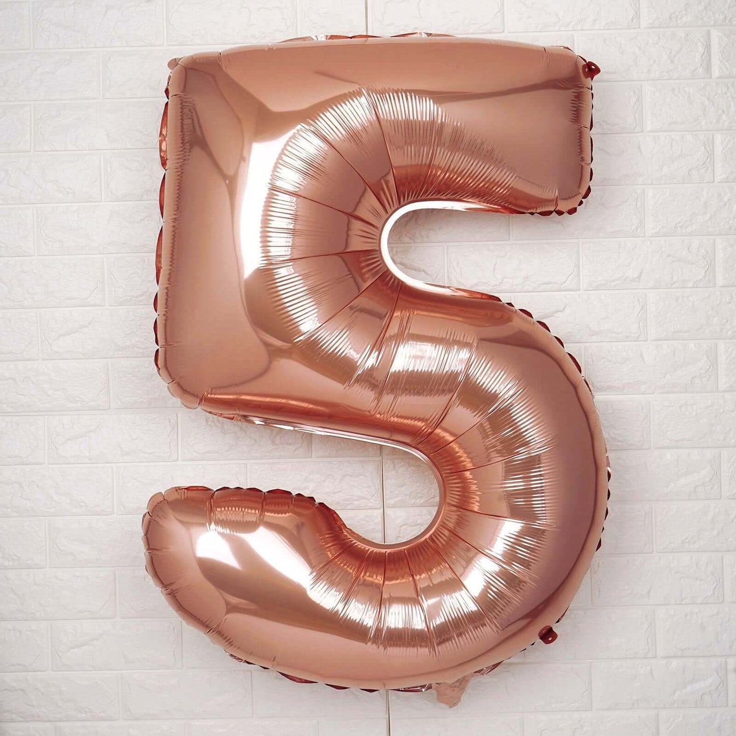 35inch Blush/Rose Gold Mylar Foil Helium/Air Number & Letter Balloons