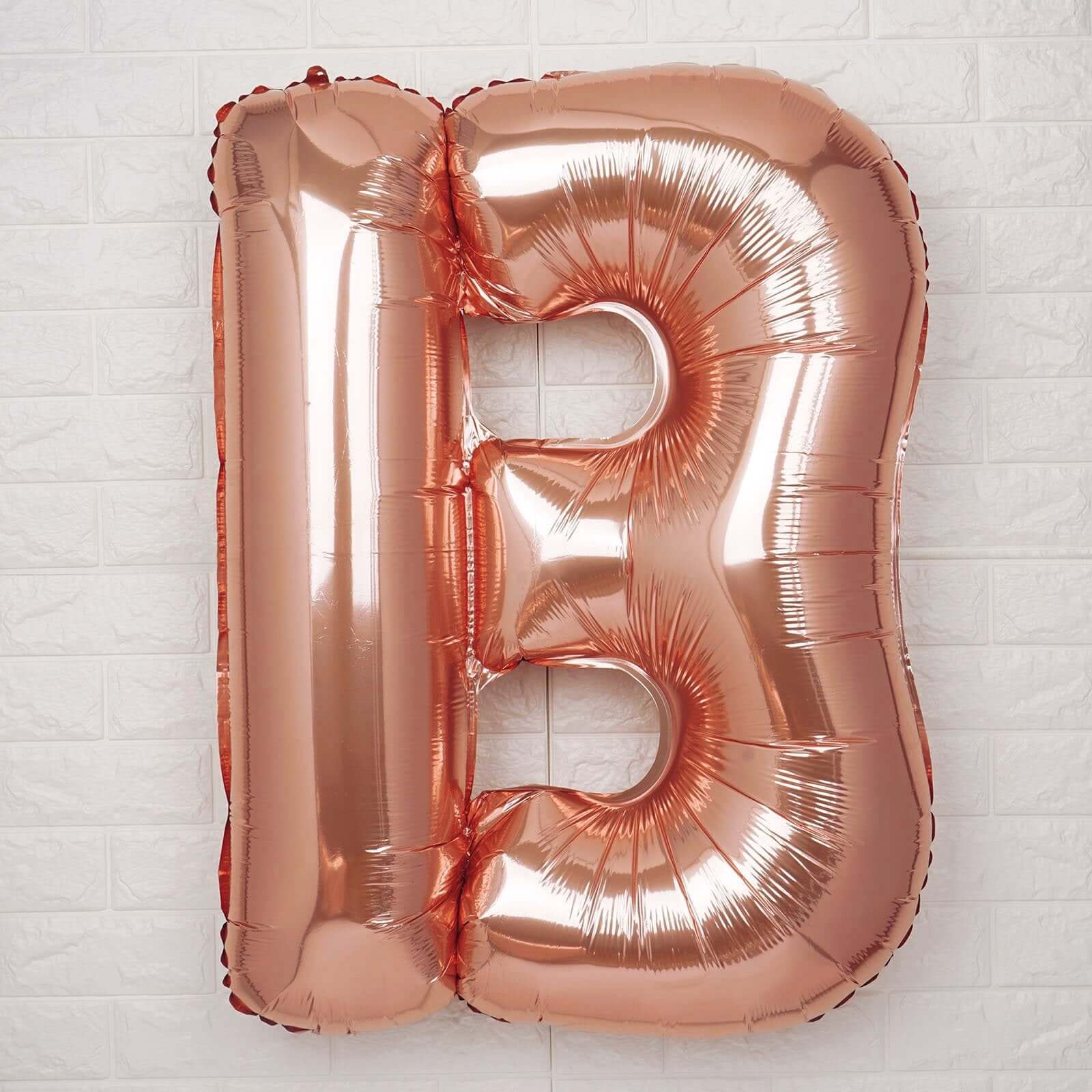 35inch Blush/Rose Gold Mylar Foil Helium/Air Number & Letter Balloons