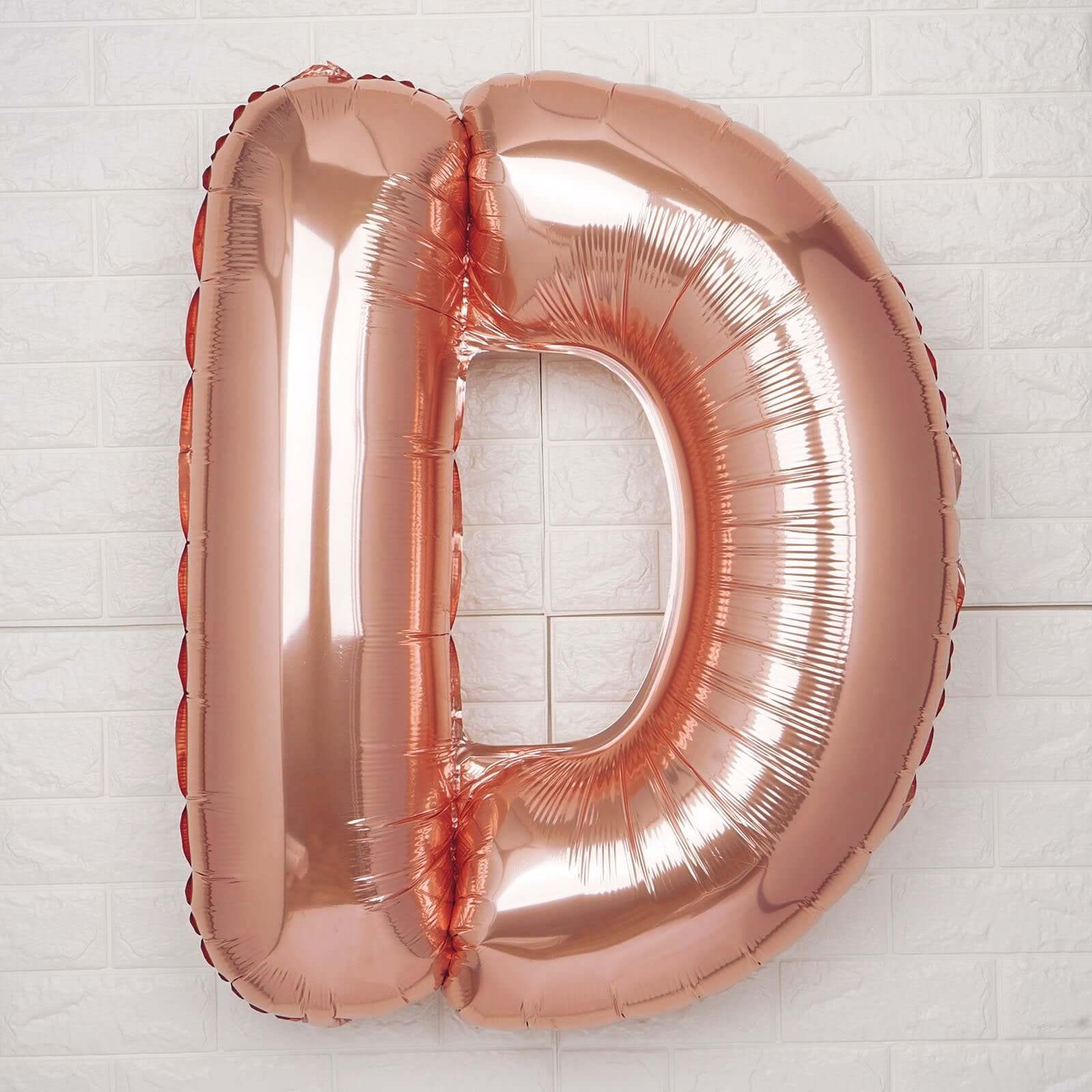 35inch Blush/Rose Gold Mylar Foil Helium/Air Number & Letter Balloons
