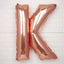 35inch Blush/Rose Gold Mylar Foil Helium/Air Number & Letter Balloons