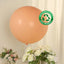 5 Pack Large Matte Pastel Blush Biodegradable Balloons, 36" Round Eco-friendly Thickened Latex Party Balloons