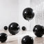2-Pack Metallic Black Sphere Balloons, 43" Orbz Mylar Balloons Helium or Air-Filled Party Supplies