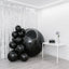2-Pack Metallic Black Sphere Balloons, 43" Orbz Mylar Balloons Helium or Air-Filled Party Supplies