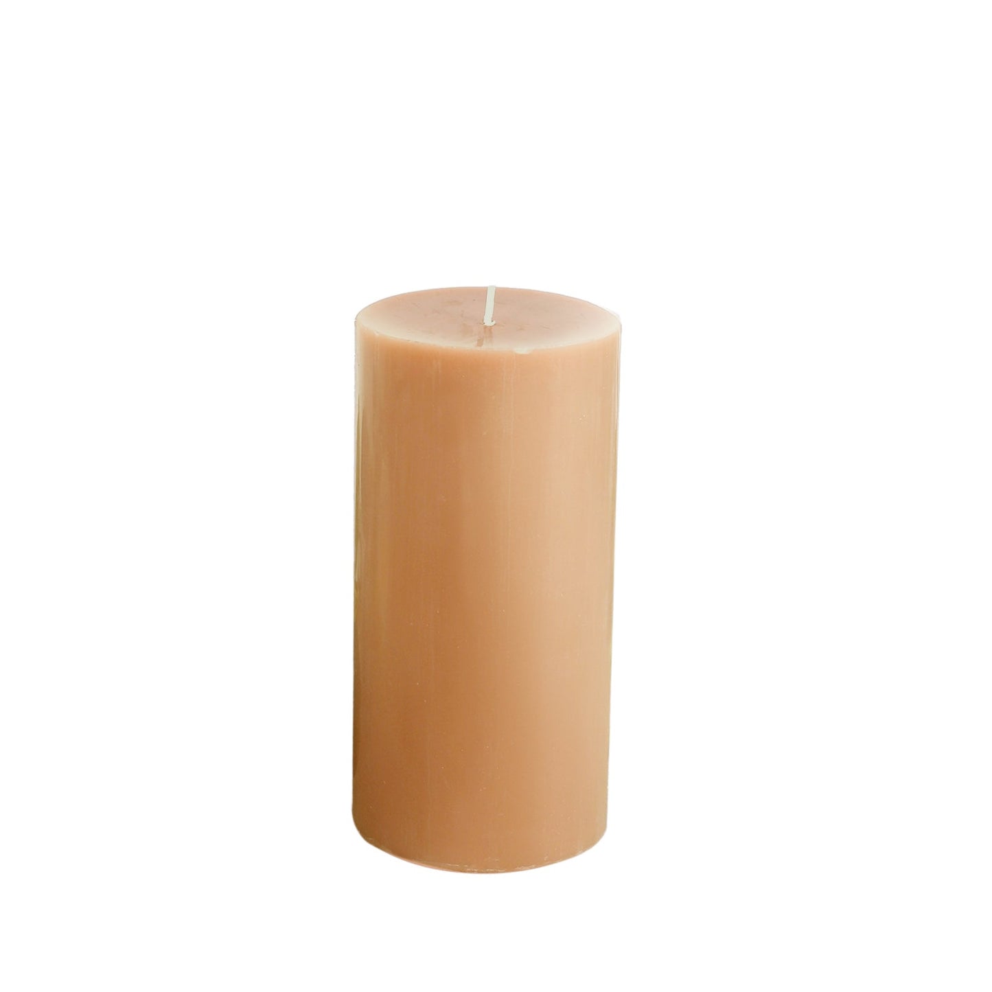 6-Pack Unscented Dripless Pillar Candles â€“ 3"x6" Beige Paraffin Wax with Smokeless Cotton Wicks, Clean & Long-Lasting 60-Hour Burn