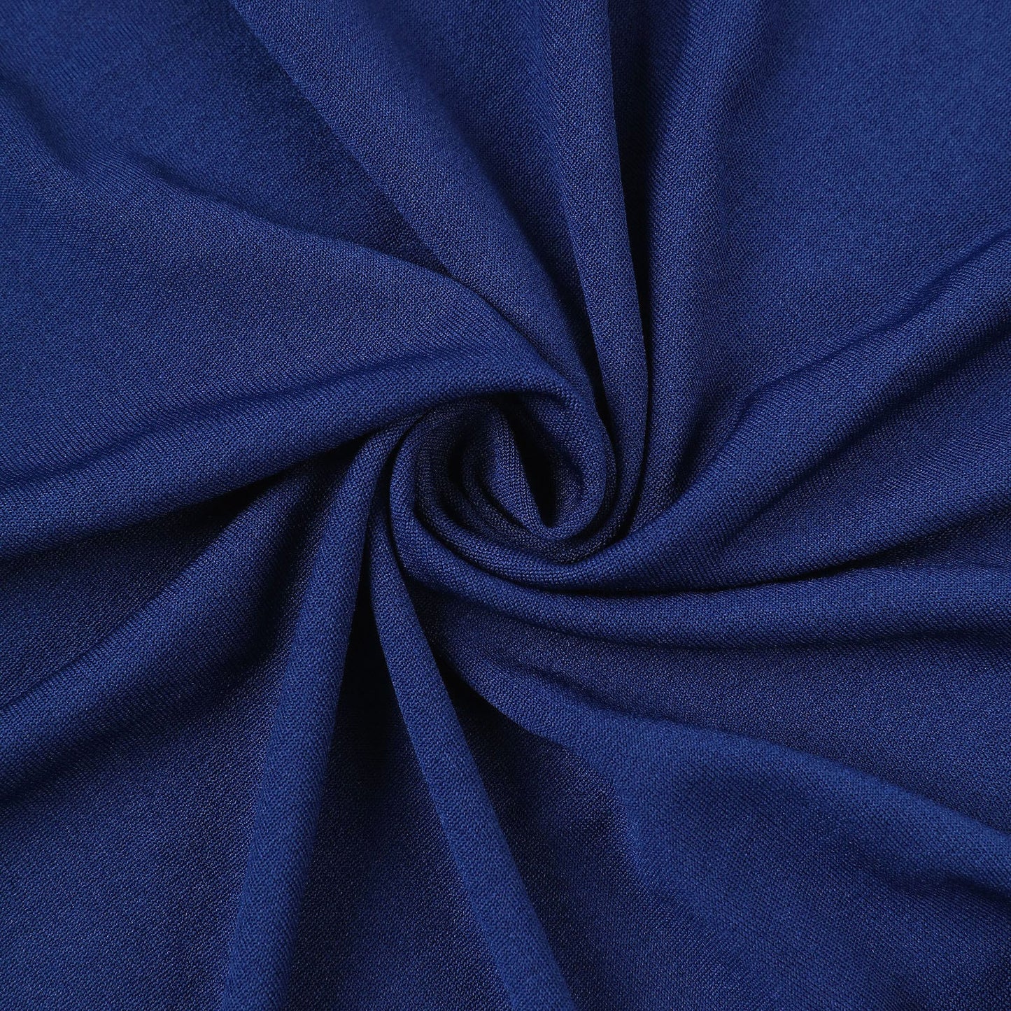 Premium Spandex Chair Cover with Foot Pockets for Banquet Chairs Navy Blue - Stretch 220GSM Fitted Slipcover