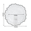 6-Pack Plastic Round Charger Plates 13" in Clear Reef Design with Black Rim, Decorative Dinner Party Serving Plates