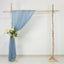 Dusty Blue Sheer Backdrop Drape â€“ 5ft x 14ft Wedding Arch & Ceiling Decor Panel, Wrinkle Free with Soft Shimmer